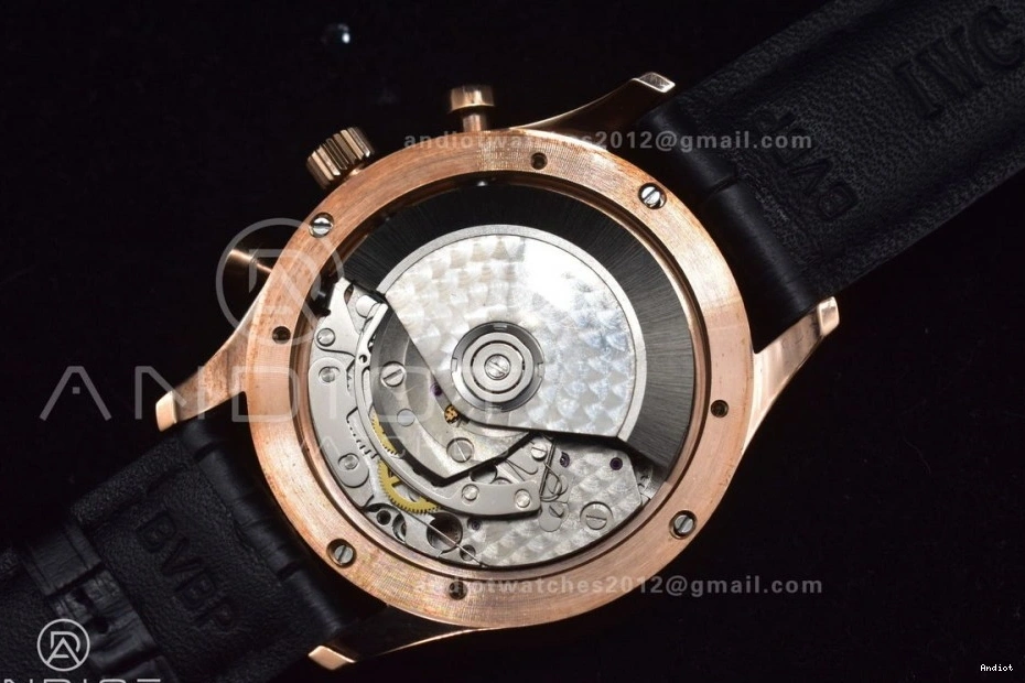 1:1 (Same IW371482 Chrono on Black A7750 Edition as Portuguese Genuine) Leather Best Thickness Strap ZF 0111